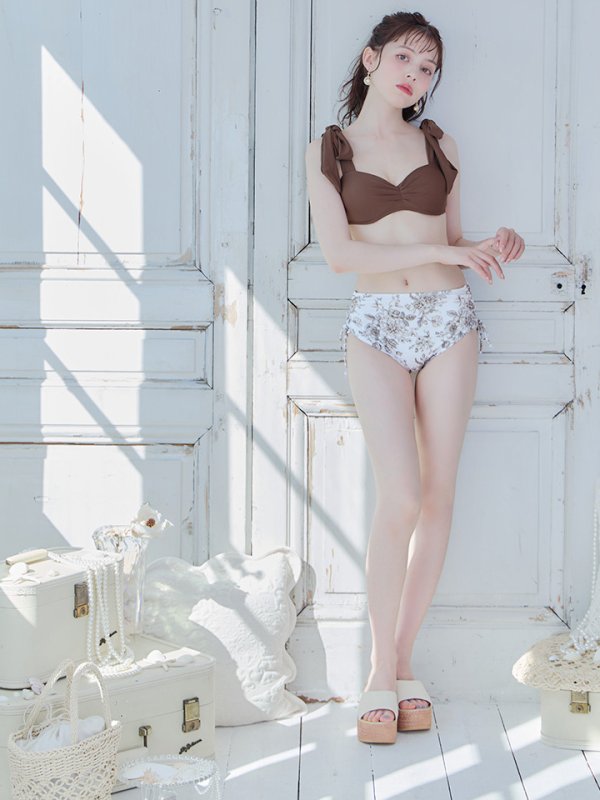 画像21: 【即日発送】【水着セール】【ビキニ】【水着】トワルドジュイ柄 / ショルダーリボンビキニ[YMT][M194-HS-23NN]