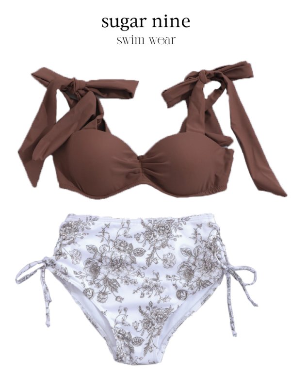 画像39: 【即日発送】【水着セール】【ビキニ】【水着】トワルドジュイ柄 / ショルダーリボンビキニ（MG-K018）[YMT]