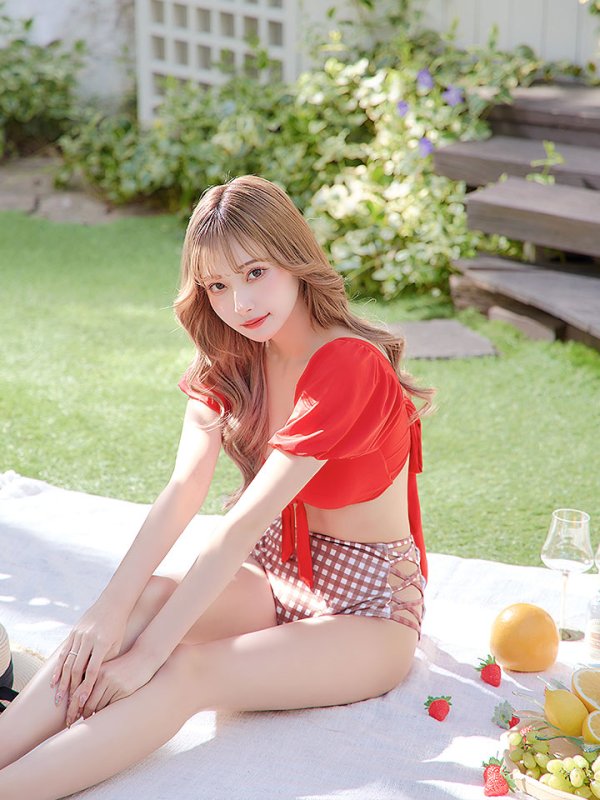 画像18: 【即日発送】【ビキニ】【水着】パフスリーブ2wayビキニ[M200-SW-23PY][YMT]