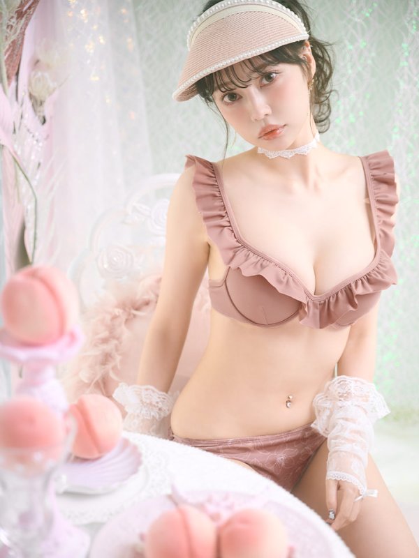 画像7: 【即日発送】【ビキニ】【水着】ニュアンス花柄フリル水着(MG-SN003)[YMT]