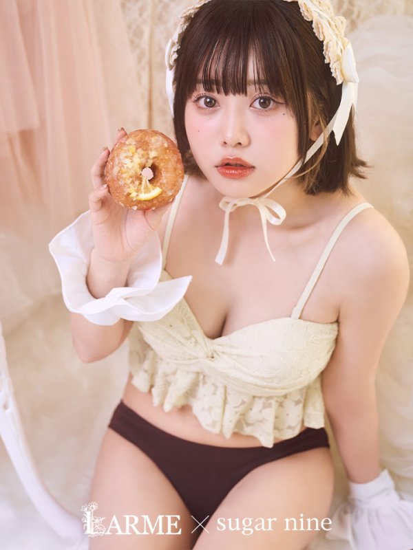 画像3: 【即日発送】【ビキニ】【水着】フリルレースビキニ /ベアトップ/ペプラム/2点セット[YMT]