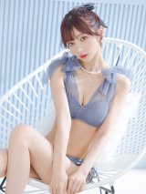 【ビキニ】【水着】チュールリボン バストアップ ビキニ 2点セット[YMT]【一部予約 / 5月下旬-6月中旬発送予定】