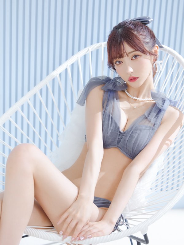 画像34: 【即日発送】【ビキニ】【水着】チュールリボン バストアップ ビキニ 2点セット[YMT]