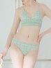 画像20: 【ビキニ】【水着】 ツイードプリント トライアングル ビキニ 2点セット[YMT]