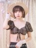 画像2: 【ビキニ】【水着】パフスリーブ2wayビキニ[M214-SW-23PY][YMT] (2)
