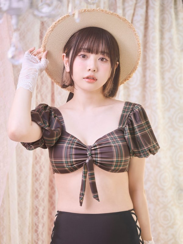 画像7: 【即日発送】【ビキニ】【水着】パフスリーブ2wayビキニ[M214-SW-23PY][YMT]