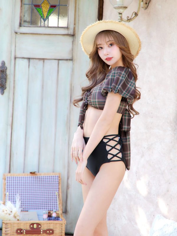 画像17: 【即日発送】【ビキニ】【水着】パフスリーブ2wayビキニ[M214-SW-23PY][YMT]