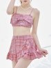 画像15: 【予約商品/6月下旬発送予定】【ビキニ】【水着】ツイード柄ビッグリボンビキニ 2点セット[YMT]