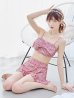 画像2: 【予約商品/6月下旬発送予定】【ビキニ】【水着】ツイード柄ビッグリボンビキニ 2点セット[YMT] (2)