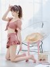 画像13: 【ノベルティ対象】【即日発送！】【ビキニ】ドットシアースリーブスカート付きビキニ 3点セット【水着】[YMT]