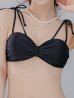 画像14: 【予約商品/6月下旬発送予定】【ビキニ】ショルダー紐リボンシンプルビキニ 2点セット【水着】[YMT]