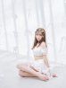 画像9: 【ビキニ】【水着】袖付きシャーリングトップス 4点セット【予約 / 7月上旬発送予定】[YMT]