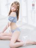 画像2: 【ビキニ】【水着】袖付きシャーリングトップス 4点セット【予約 / 7月上旬発送予定】[YMT] (2)