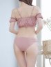 画像11: 【ビキニ】【水着】袖付きシャーリングトップス 4点セット[YMT]