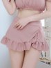 画像13: 【ビキニ】【水着】袖付きシャーリングトップス 4点セット[YMT]