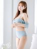 画像3: 【ビキニ】【水着】ハイウエストビッグラメリボン&ビジューキャミソールビキニ 2点セット【予約 / 7月中旬発送予定】[YMT]