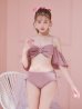 画像12: 【ビキニ】【水着】ハイウエストビッグラメリボン&ビジューキャミソールビキニ 2点セット【予約 / 7月中旬発送予定】[YMT]