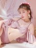 画像19: 【ビキニ】【水着】ハイウエストビッグラメリボン&ビジューキャミソールビキニ 2点セット【予約 / 7月中旬発送予定】[YMT]