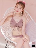 【即日発送!】【ビキニ】【水着】レースアップトライアングルビキニ 2点セット[YMT]