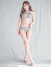 画像6: 【ビキニ】【水着】ホルターネックリブシンプルビキニ 2点セット【予約/7月上旬発送予定】[YMT]
