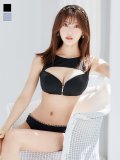 【即日発送！】【ビキニ】【水着】バストオープン＆ジップチェーンビキニ 2点セット[YMT]