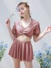 画像1: 【即日発送】【ビキニ】【水着】羽織＆スカート付き4WAYビキニ 4点セット[YMT] (1)