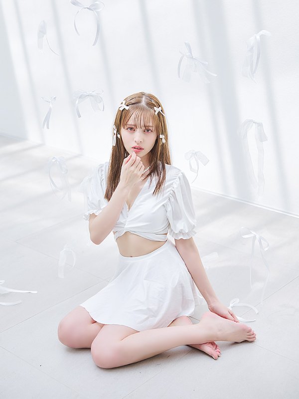 画像14: 【即日発送】【ビキニ】【水着】羽織＆スカート付き4WAYビキニ 4点セット[YMT]