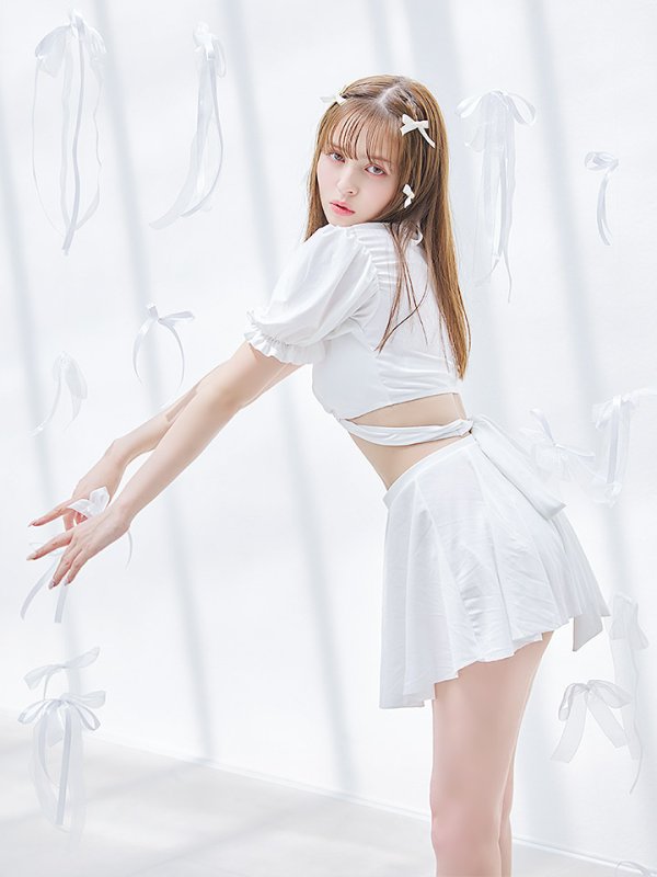 画像13: 【即日発送】【ビキニ】【水着】羽織＆スカート付き4WAYビキニ 4点セット[YMT]