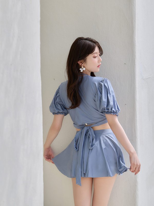 画像11: 【即日発送】【ビキニ】【水着】羽織＆スカート付き4WAYビキニ 4点セット[FB01]【一部予約商品/6月上旬発送予定】