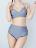 画像22: 【予約商品/7月上旬発送予定】【ビキニ】【水着】シアーチュニック付きハイウエストビキニ 3点セット[YMT]