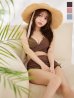 画像14: 【予約商品/7月上旬発送予定】【ビキニ】【水着】シアーチュニック付きハイウエストビキニ 3点セット[YMT]