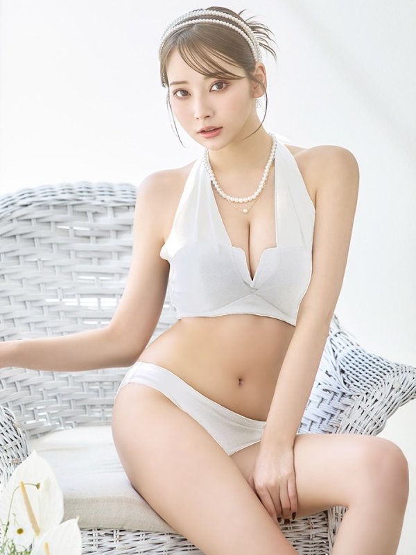 画像3: 【即日発送】【ビキニ】【水着】シアーホルターネックスカート付きビキニ 3点セット[YMT]