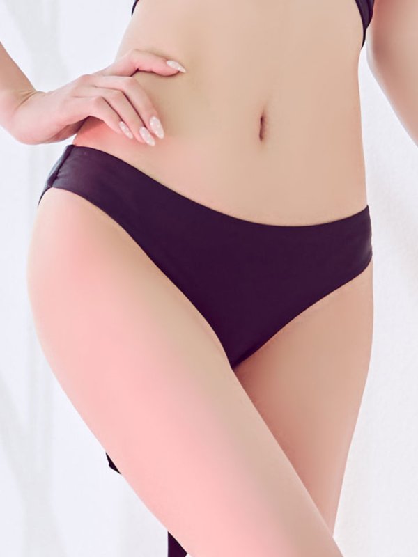 画像28: 【即日発送】【ビキニ】【水着】バッククロスリボンワンカラービキニ 2点セット [YMT]