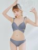 画像1: 【ノベルティ対象】【予約 / 6月中旬発送予定】【ビキニ】【水着】バッククロスリボンワンカラービキニ 2点セット [YMT] (1)
