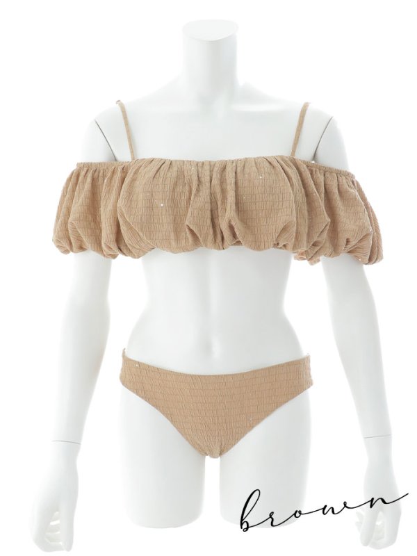 画像47: 【即日発送】【ビキニ】【水着】バルーンガーリービキニ   2点セット[YMT]