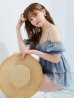 画像16: 【予約 / 6月下旬発送予定】【ビキニ】【水着】 フリルシフォン×オフショルダー ビキニ 2点セット[YMT]