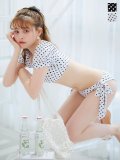 【ビキニ】【水着】ドットリボン2WAYビキニ 2点セット [YMT]