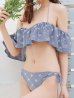 画像33: 【予約 / 6月下旬発送予定】【ビキニ】【水着】ビジューオフショルダーフリルビキニ 2点セット[YMT]