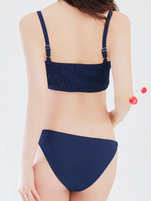 画像21: 【即日発送】【ビキニ】【水着】バックルベルトデニムビキニ 2点セット [YMT]