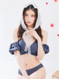 【予約 / 6月下旬発送予定】【ビキニ】【水着】オフショルデニムビキニ 2点セット [YMT]