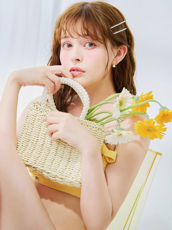 画像22: 【即日発送】【ビキニ】【水着】サイドリボンビジュースタッズビキニ 2点セット [YMT]