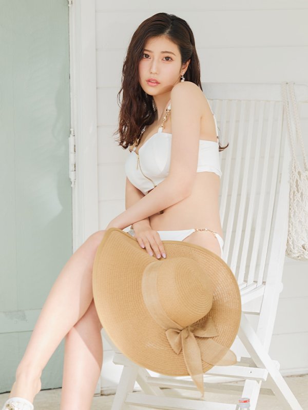 画像17: 【即日発送】【ビキニ】【水着】フロントジップビジューチェーンビキニ 2点セット [YMT]