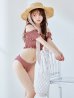 画像15: 【予約 / 6月下旬発送予定】【ビキニ】【水着】シャーリングオフショルビキニ  2点セット [YMT]