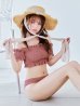 画像22: 【予約 / 6月下旬発送予定】【ビキニ】【水着】シャーリングオフショルビキニ  2点セット [YMT]