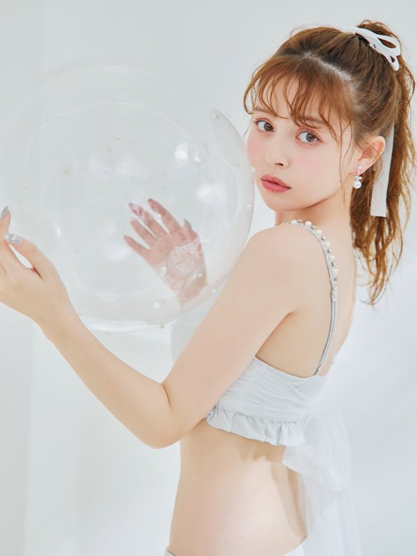 画像2: 【ノベルティ対象】【予約 / 7月上旬発送予定】【ビキニ】【水着】シンプルフリルビキニ [YMT]