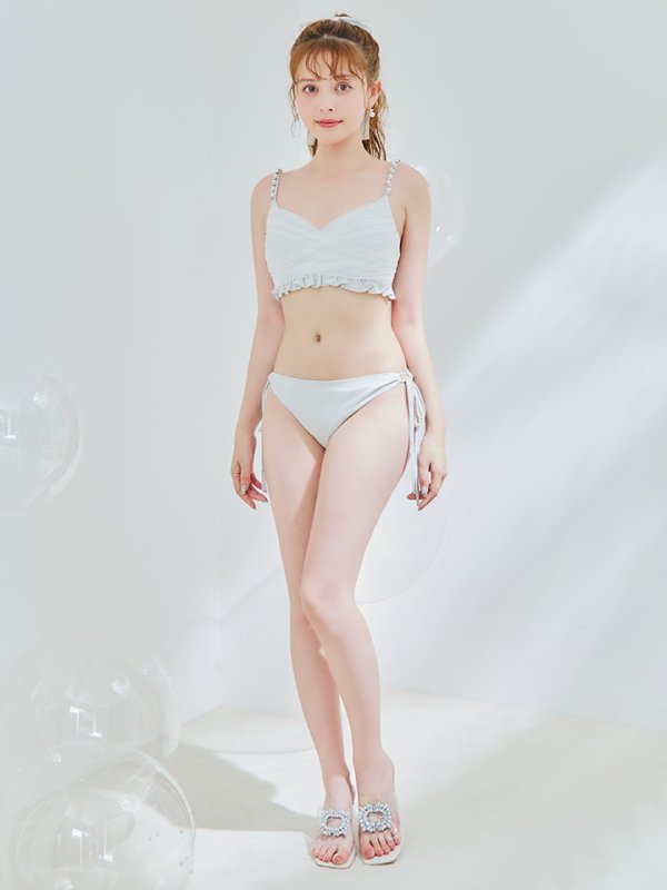 画像7: 【即日発送】【ビキニ】【水着】ラメチュールバックリボンビキニ [FB01]