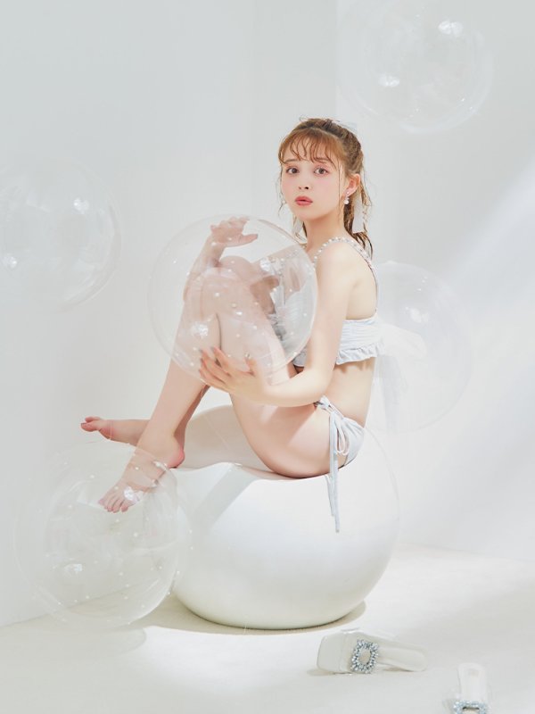 画像10: 【即日発送】【ビキニ】【水着】ラメチュールバックリボンビキニ [FB01]