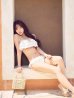 ホワイト　モデル：三上悠亜　身長：159cm　着用サイズ：Sサイズ