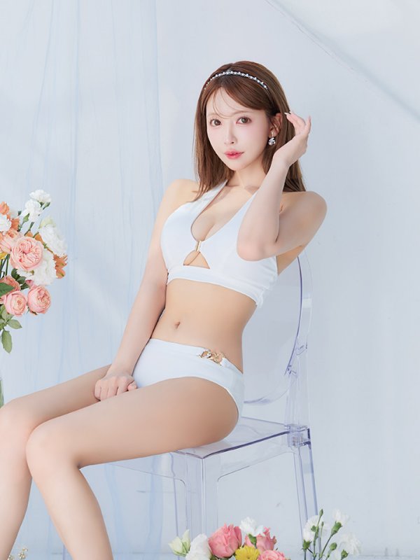 画像19: 【即日発送】【ビキニ】【水着】クロスホルターネックビキニ 2点セット [YMT]