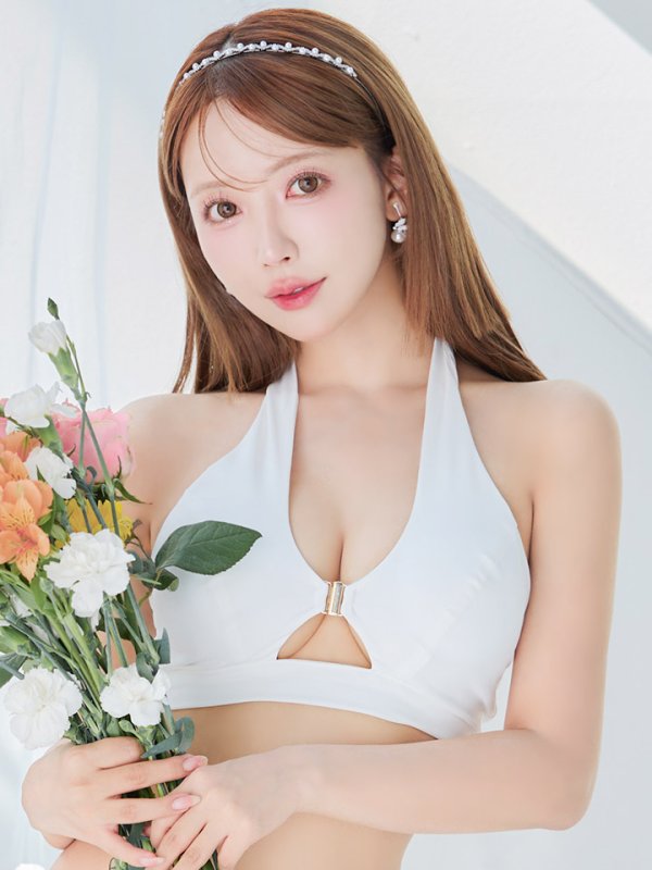 画像9: 【即日発送】【ビキニ】【水着】クロスホルターネックビキニ 2点セット [YMT]